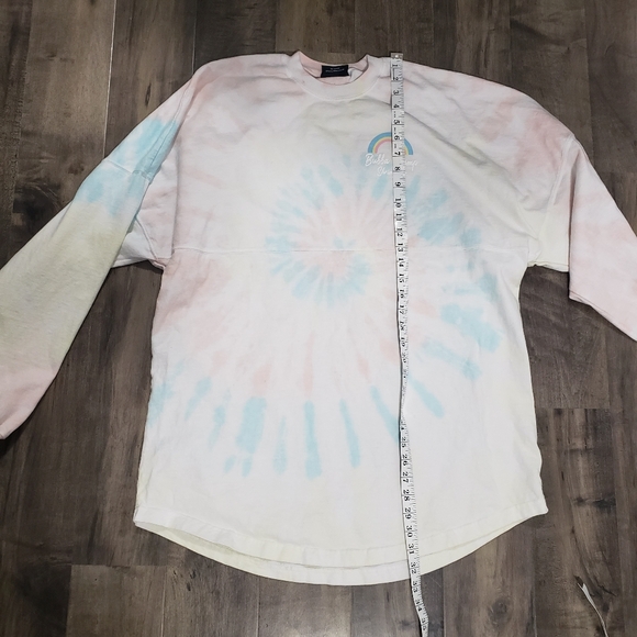 SPIRIT JERSEY Womens Rainbow Tie Dye Bubba Gump Shrimp Long Sleeve Shirt Size L - Picture 10 of 13